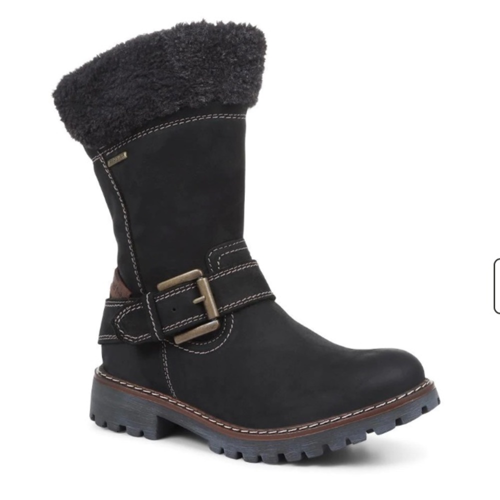 Josef Seibel Marta 51 Leather Waterproof Fur Lined Boots Size 8 1/2